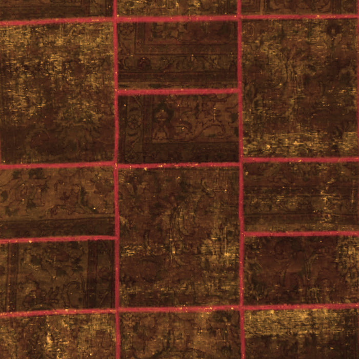 Abstract Orange Contemporary Rug, con1441org