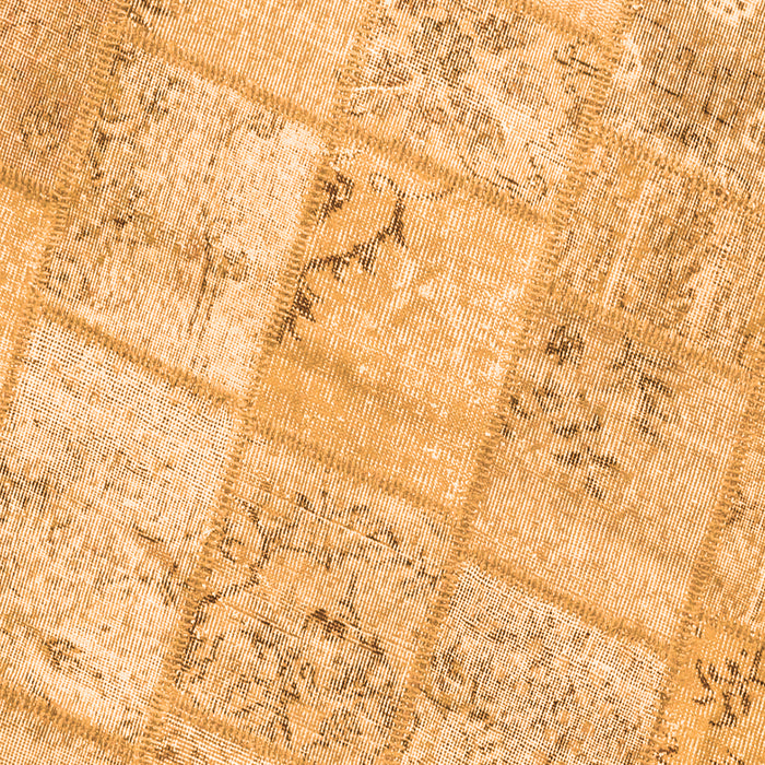 Patchwork Orange Transitional Rug, con1442org