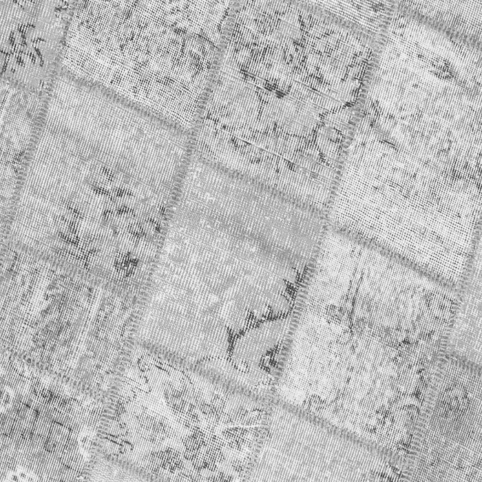 Serging Thickness of Machine Washable Patchwork Gray Transitional Rug, wshcon1442gry