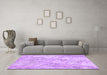 Machine Washable Patchwork Purple Transitional Area Rugs in a Living Room, wshcon1442pur