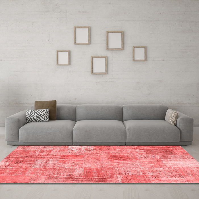Transitional Red Washable Rugs