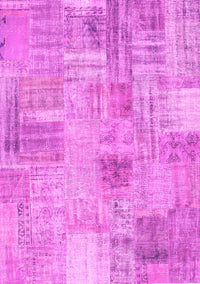 Patchwork Pink Transitional Rug, con1443pnk