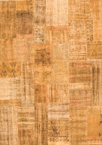 Patchwork Orange Transitional Rug, con1443org