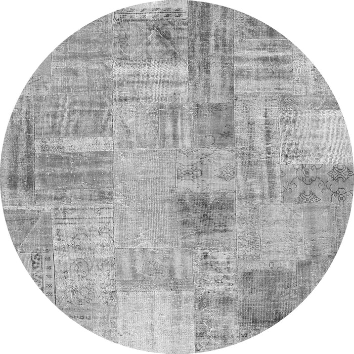 Square Patchwork Gray Transitional Rug, con1443gry