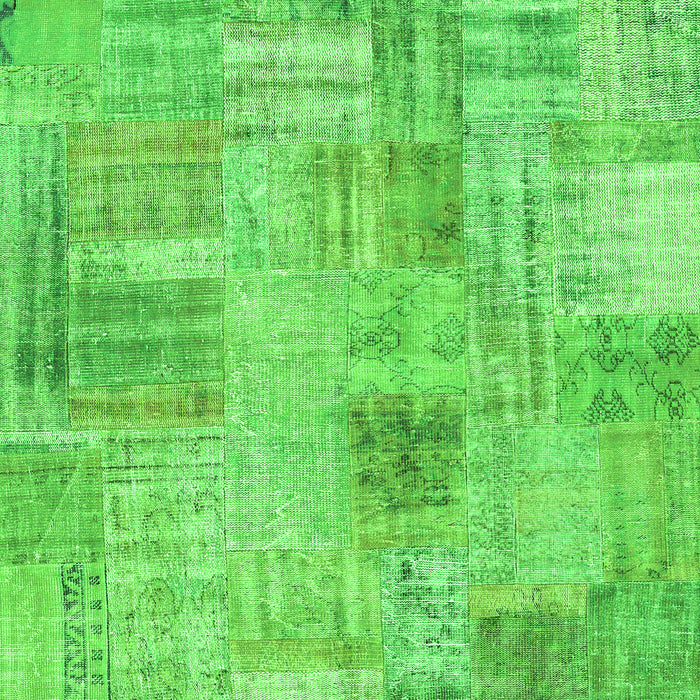 Patchwork Green Transitional Rug, con1443grn
