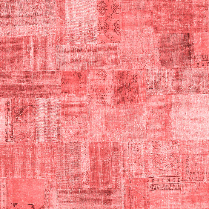 Patchwork Red Transitional Rug, con1443red