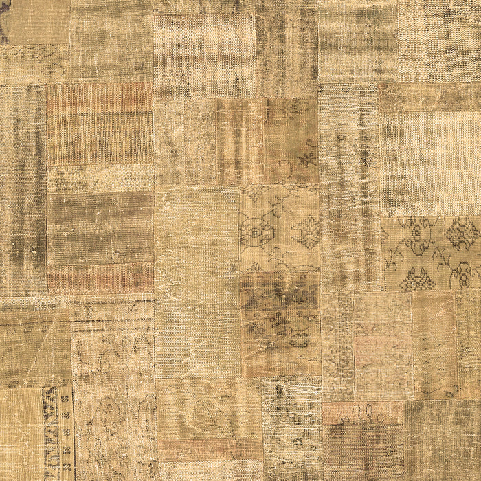 Patchwork Brown Transitional Rug, con1443brn
