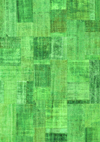 Patchwork Green Transitional Rug, con1444grn