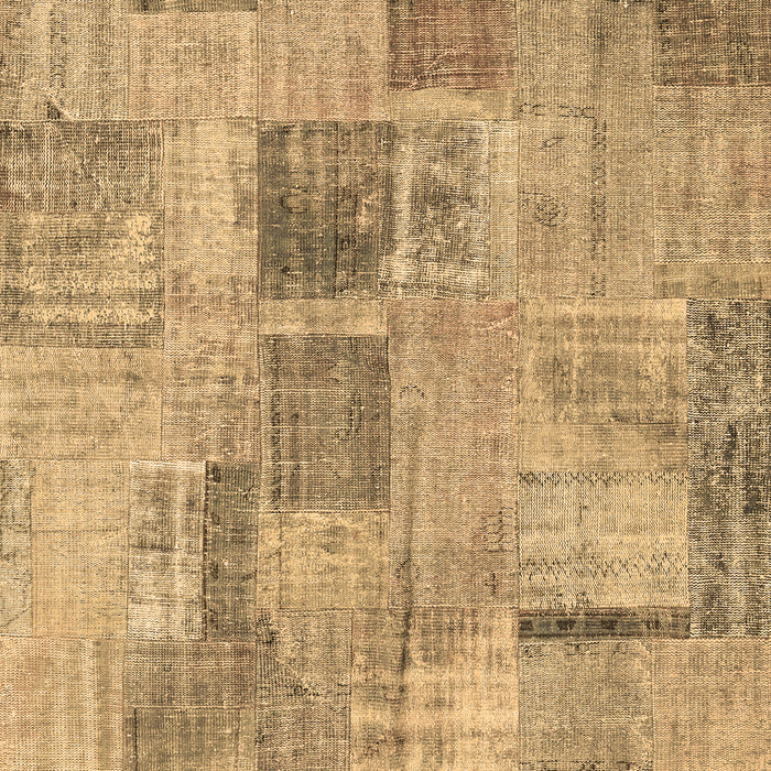 Patchwork Brown Transitional Rug, con1444brn