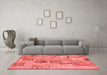 Transitional Red Washable Rugs