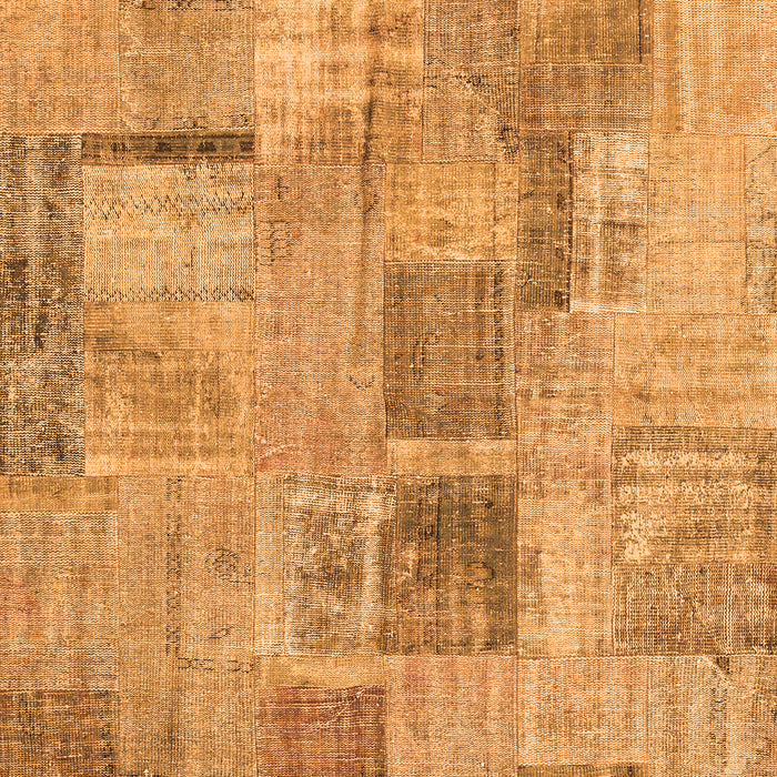 Patchwork Orange Transitional Rug, con1444org