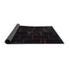 Thickness of Contemporary Charcoal Black Modern Rug, con1445