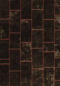 Abstract Brown Contemporary Rug, con1445brn