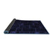 Sideview of Abstract Blue Contemporary Rug, con1445blu