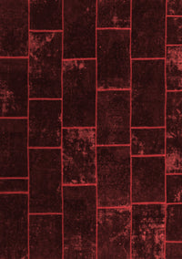 Abstract Red Contemporary Rug, con1445red