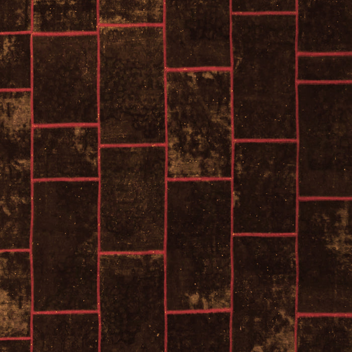 Abstract Orange Contemporary Rug, con1445org