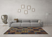 Machine Washable Patchwork Light Blue Transitional Rug in a Living Room, wshcon1446lblu