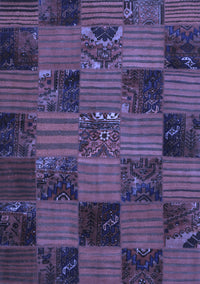 Patchwork Blue Transitional Rug, con1446blu