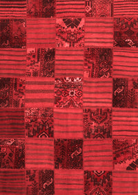 Patchwork Red Transitional Rug, con1446red