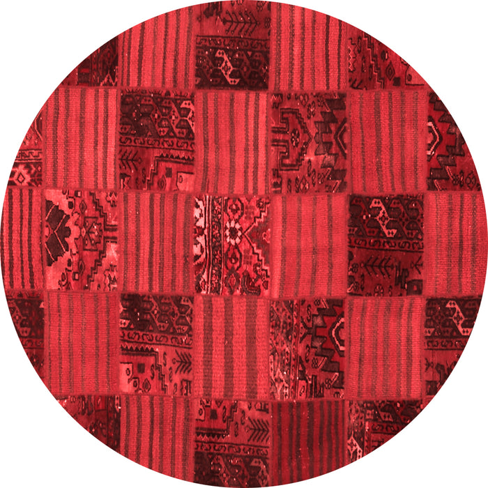 Patchwork Red Transitional Rug, con1446red