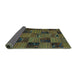 Sideview of Patchwork Turquoise Transitional Rug, con1446turq