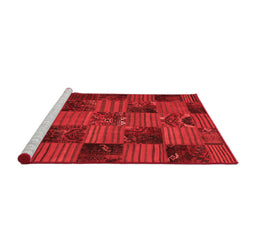 Transitional Red Washable Rugs