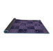 Sideview of Patchwork Blue Transitional Rug, con1446blu