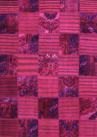 Patchwork Pink Transitional Rug, con1446pnk