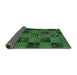 Sideview of Patchwork Emerald Green Transitional Rug, con1446emgrn