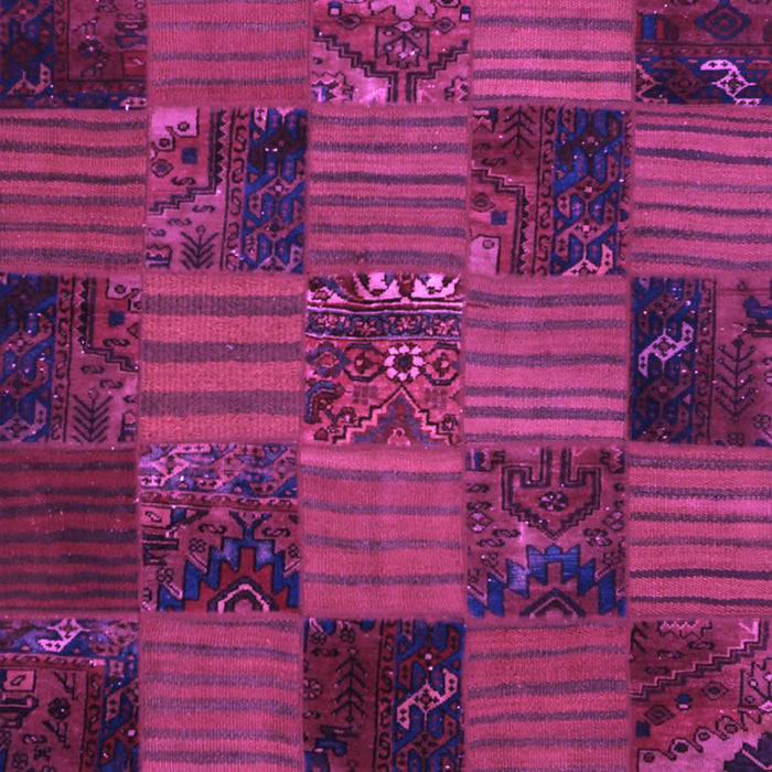 Patchwork Purple Transitional Rug, con1446pur