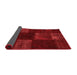 Patchwork Red Transitional Area Rugs