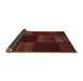 Sideview of Patchwork Brown Transitional Rug, con1447brn