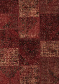 Patchwork Brown Transitional Rug, con1447brn