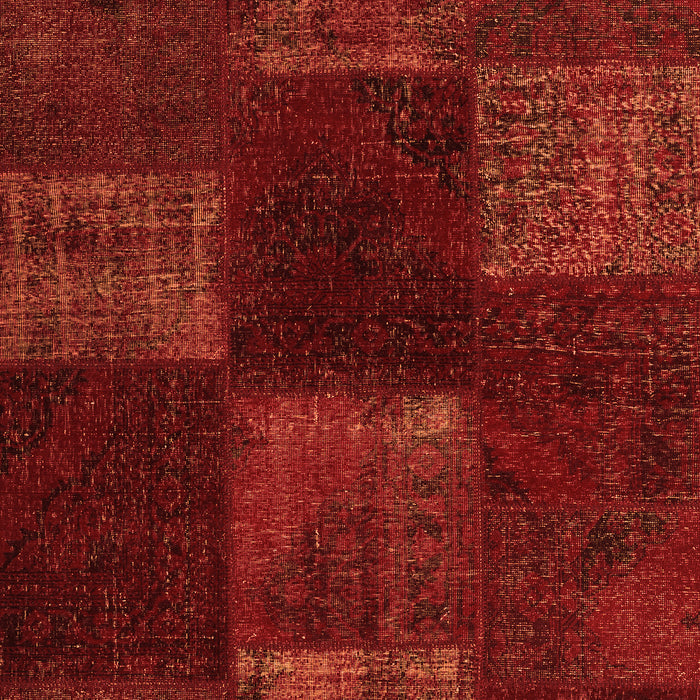 Patchwork Orange Transitional Rug, con1447org