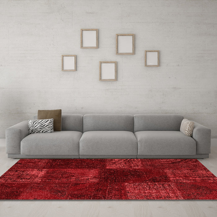 Transitional Red Washable Rugs