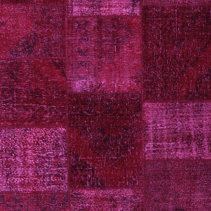 Patchwork Pink Transitional Rug, con1447pnk