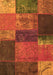 Patchwork Orange Transitional Rug, con1448org