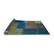 Sideview of Patchwork Light Blue Transitional Rug, con1448lblu