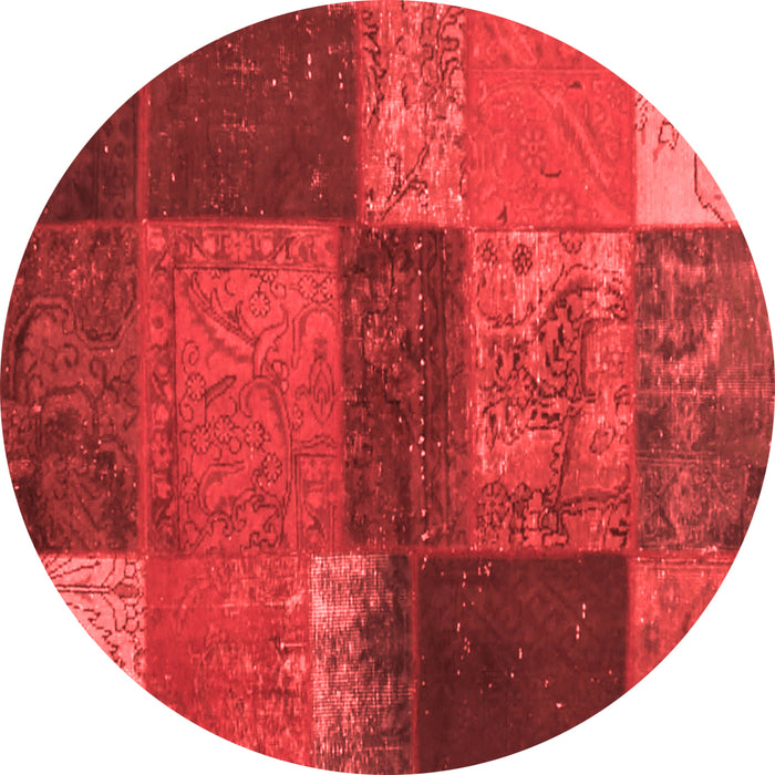 Patchwork Red Transitional Rug, con1448red