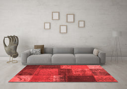 Transitional Red Washable Rugs