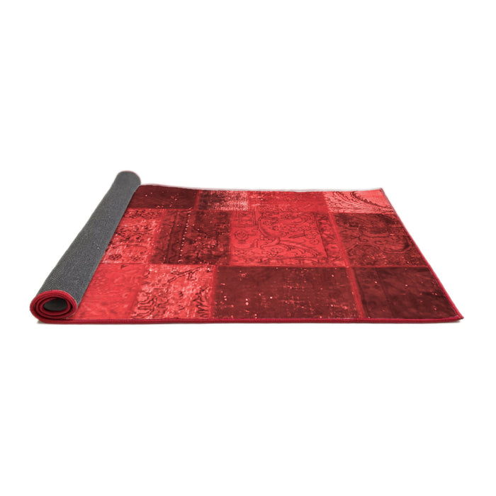 Patchwork Red Transitional Area Rugs