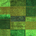 Serging Thickness of Patchwork Green Transitional Rug, con1448grn