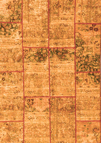 Patchwork Orange Transitional Rug, con1449org