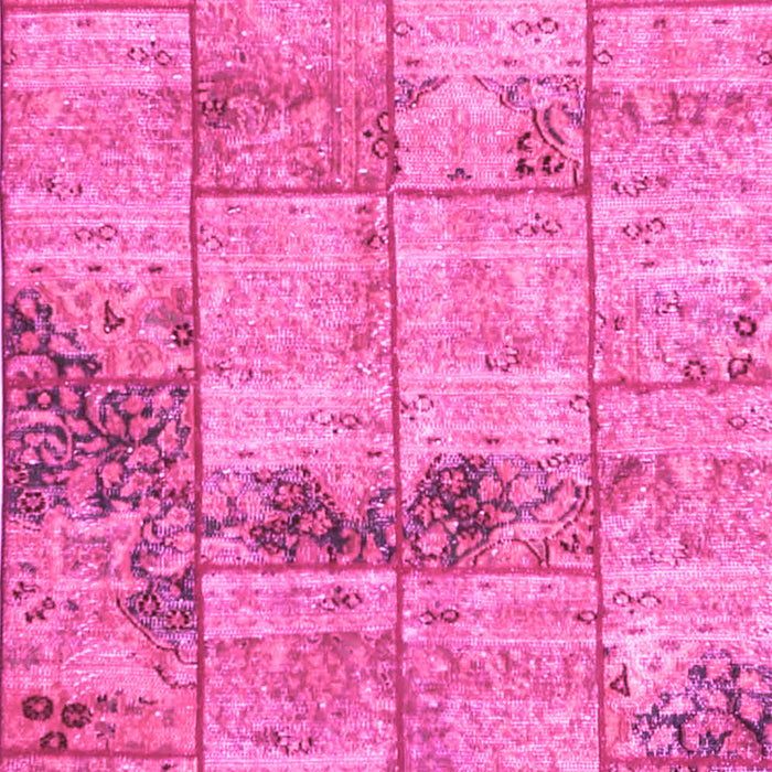 Patchwork Pink Transitional Rug, con1449pnk