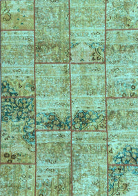 Patchwork Light Blue Transitional Rug, con1449lblu