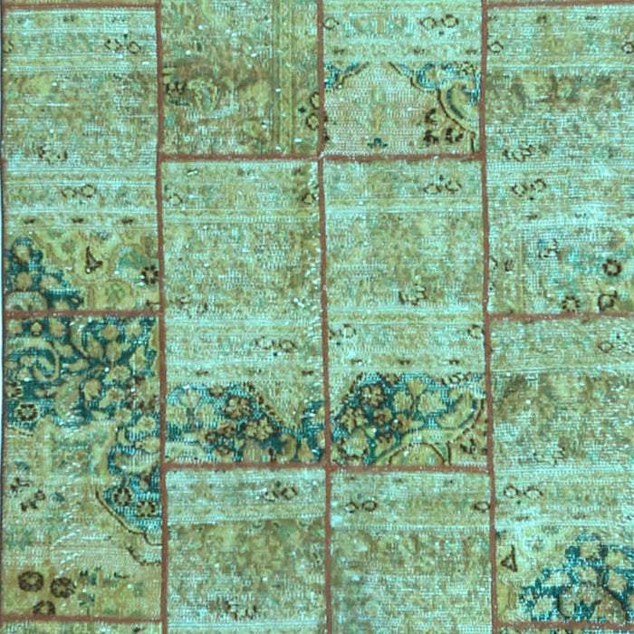 Patchwork Light Blue Transitional Rug, con1449lblu