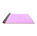 Sideview of Abstract Purple Contemporary Rug, con144pur