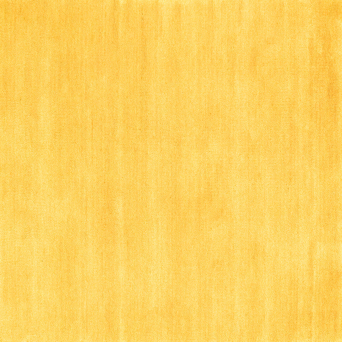 Square Machine Washable Abstract Yellow Contemporary Rug, wshcon144yw