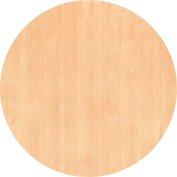 Round Abstract Brown Contemporary Rug, con144brn
