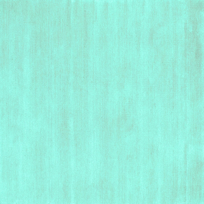 Square Machine Washable Abstract Turquoise Contemporary Area Rugs, wshcon144turq